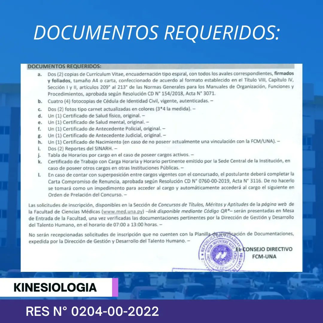 Residencia Kinesiologia y Fisioterapia FCM- UNA (@kinesiologiauna) on Twitter photo 