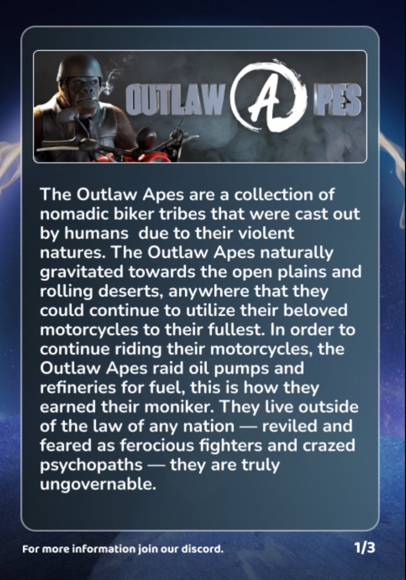 Outlaw_ApesClub's tweet photo. What will come next in the OutlawApe Lore👀

#nft #nftart #nfts #nfts #nftcollector #cryptoart #digitalart #art https://t.co/ePBXHj5jyp