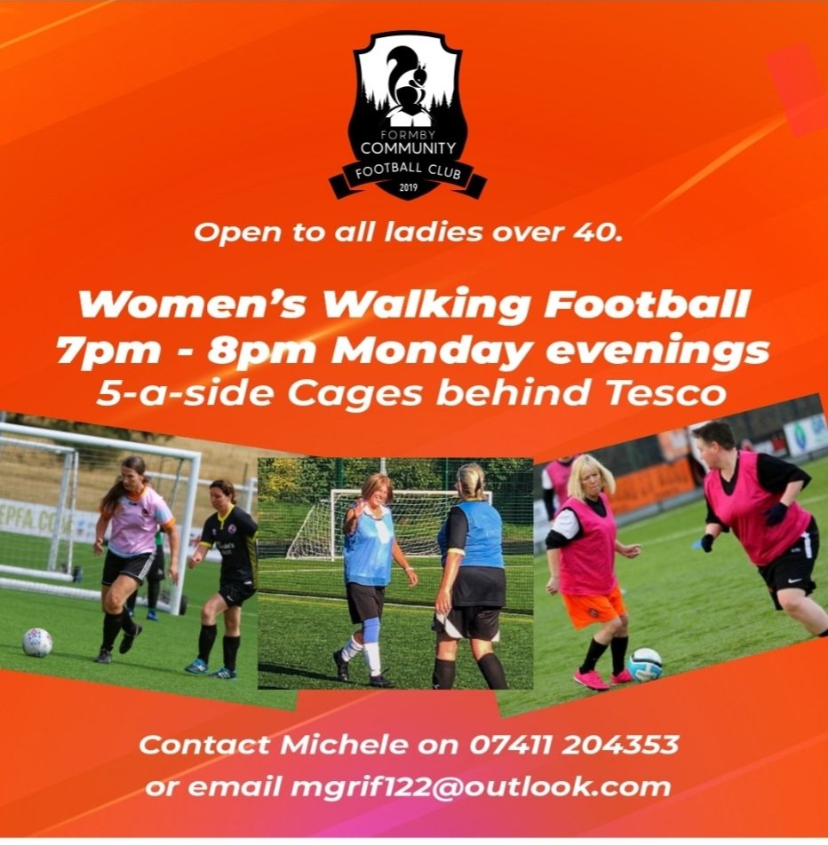 formby_cfc's tweet photo. Have you been stood on the touchlines watching thinking you'd like to have a go at football but not sure if its for you?

Would you like to play a non contact sport, that offers a great workout with lots of laughs along the way?

Then get in touch details are below https://t.co/5DOW69NjmB