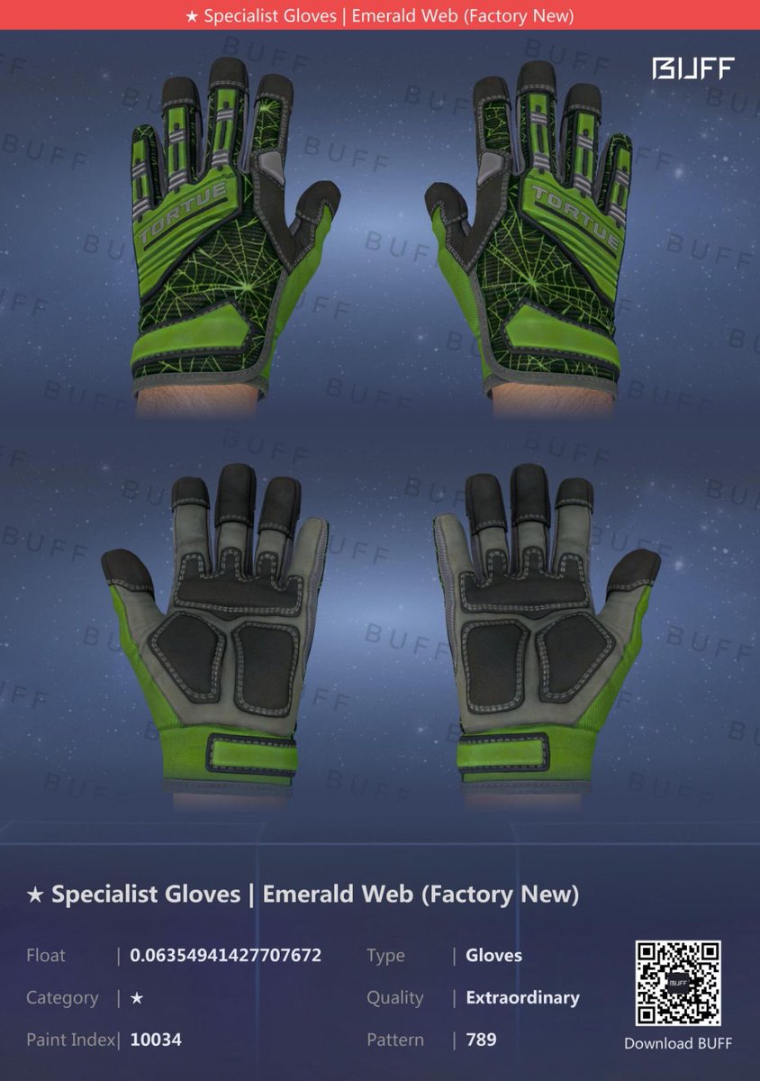 thomastuncsgo's tweet photo. Hello ~ I’m currently taking offers for my 789 fn. One and only factory new emerald web gloves with webs on both hands. Selling because just got a little bored with the green combo. b/o will be my cost at 9.5w RMB. Retweets are highly appreciated 🙏 https://t.co/NDh5BBfopb