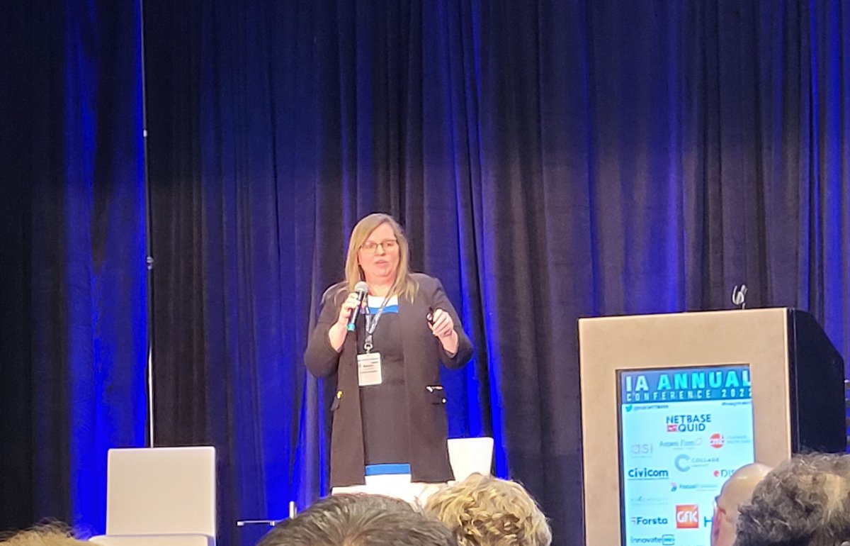 Great to be back at an <a href="/InsightsMRX/">Insights Association</a> event IRL and to see Mel Courtright back on stage! #InsightsMRX

Gonna be a lot more #MRX and a lot less crypto and nonsense in the timeline for a few days 😄