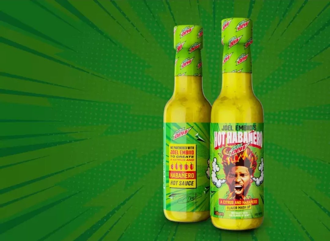 Did you know that Mountain Dew soda and NBA star Joel Embiid collaborated on a 🔥Hot Sauce🔥 with Mountain Dew in it?

Learn more about this fun fact and others in the Discord with <a href="/VicClinco/">Vic Clinco</a> !  discord.gg/pepperparty
