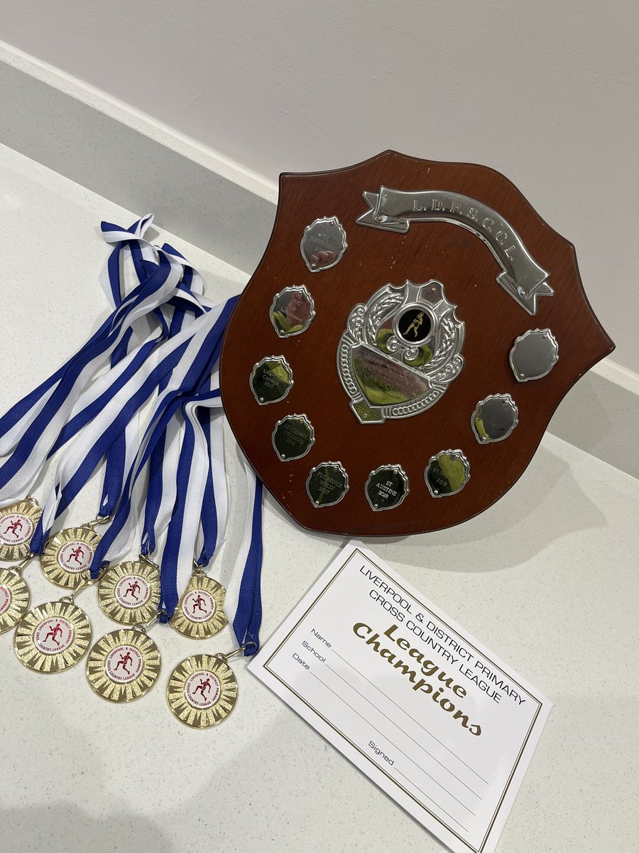 Big well done to our cross country boys that have been crown league champions this year, and got handed their shield tonight at the final race of the season. <a href="/CTKliverpool/">Christ the King Catholic Primary</a> <a href="/CTKLiverpoolY6/">Year 6</a> <a href="/CTKLiverpoolY5/">CTK Year 5</a> <a href="/CTKLiverpoolY4/">CTK Year 4</a>