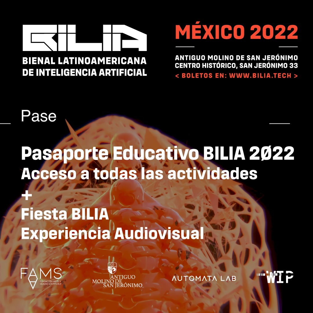💥Tu pasaporte BILIA 2Ø22 
incluye acceso a todas las actividades + Fiesta Bilia experiencia audiovisual 
✨eventbrite.com/e/pasaporte-ed…