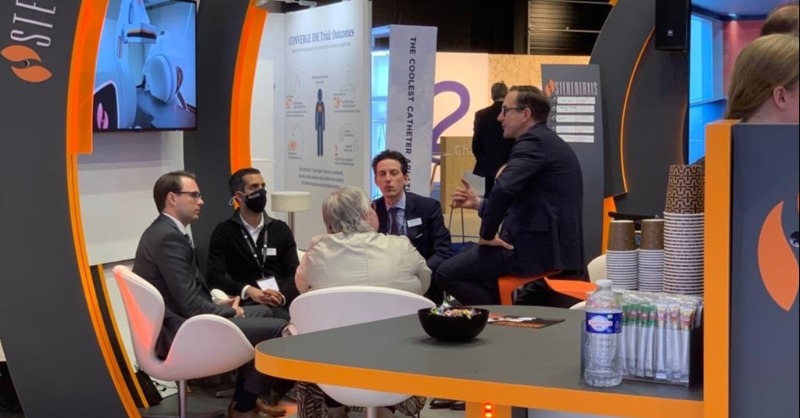 Stereotaxis's tweet photo. Another active day for Stereotaxis at #EHRA2022! If you haven't visited our booth yet stop by to test drive Genesis, meet our team, and hear from #EPeeps on how #RoboticEP improves their practice and advances the field.
#RethinkRobotics #EHRA_ESC @EHRAPresident @escardio https://t.co/hpj4a24wl8
