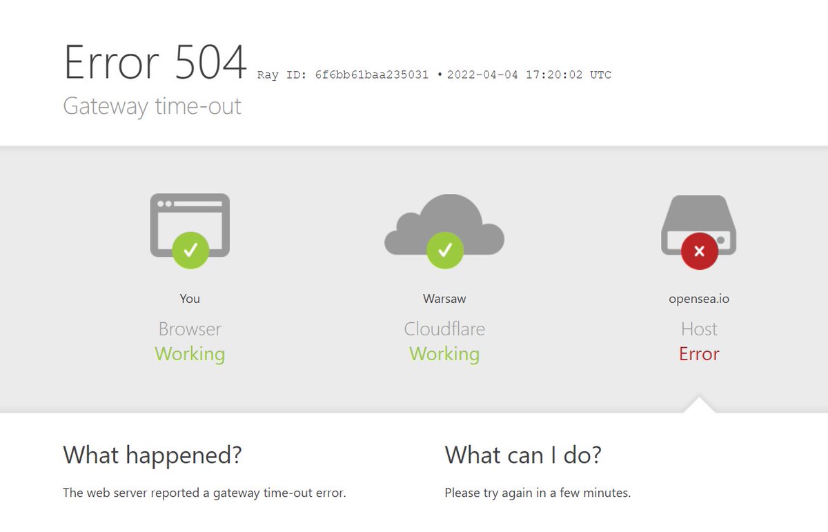 MetaCubeNFTs's tweet photo. #OpenSea is down... https://t.co/XLlwiPCqBv