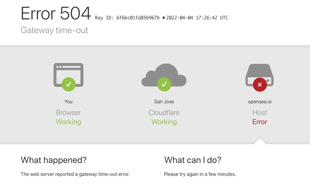 BREAKING:
OpenSea is down again.