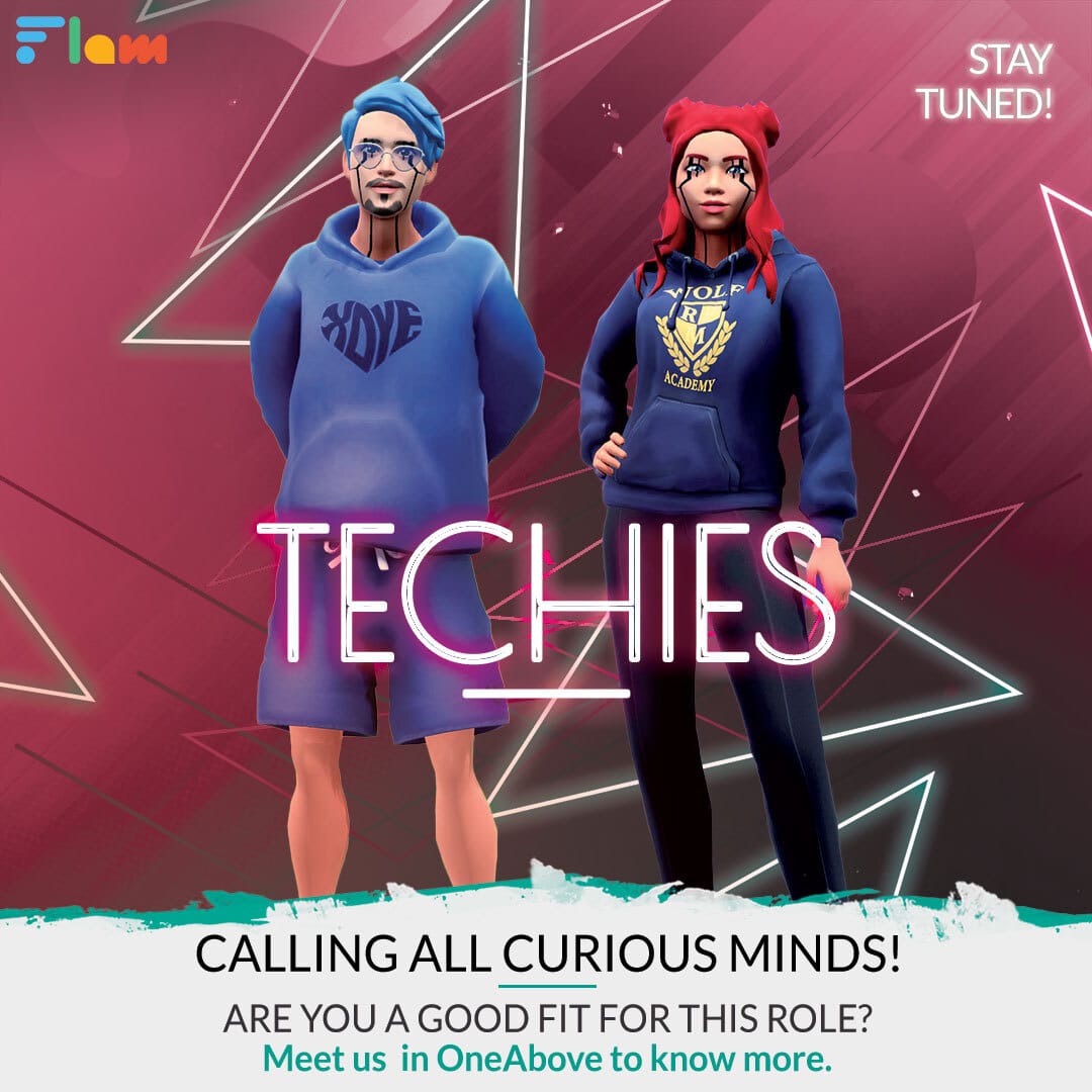 flamappofficial's tweet photo. Back-end | Front-end | Unity | DevOps
These are the words we live by.
.
.
The fun has just begun. Meet us in the metaverse soon! 
#MetaverseNews #OneAbove https://t.co/7GCCkP90Mn