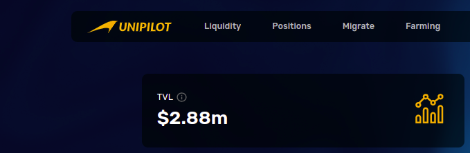And we are just outside the $3M club at <a href="/unipilot_io/">Unipilot (Now A51 Finance)</a> v2 in just 3 days with $566.91K in tvl still in v1 waiting to be migrated. Let's get it Pilots 🧑‍✈️🚀