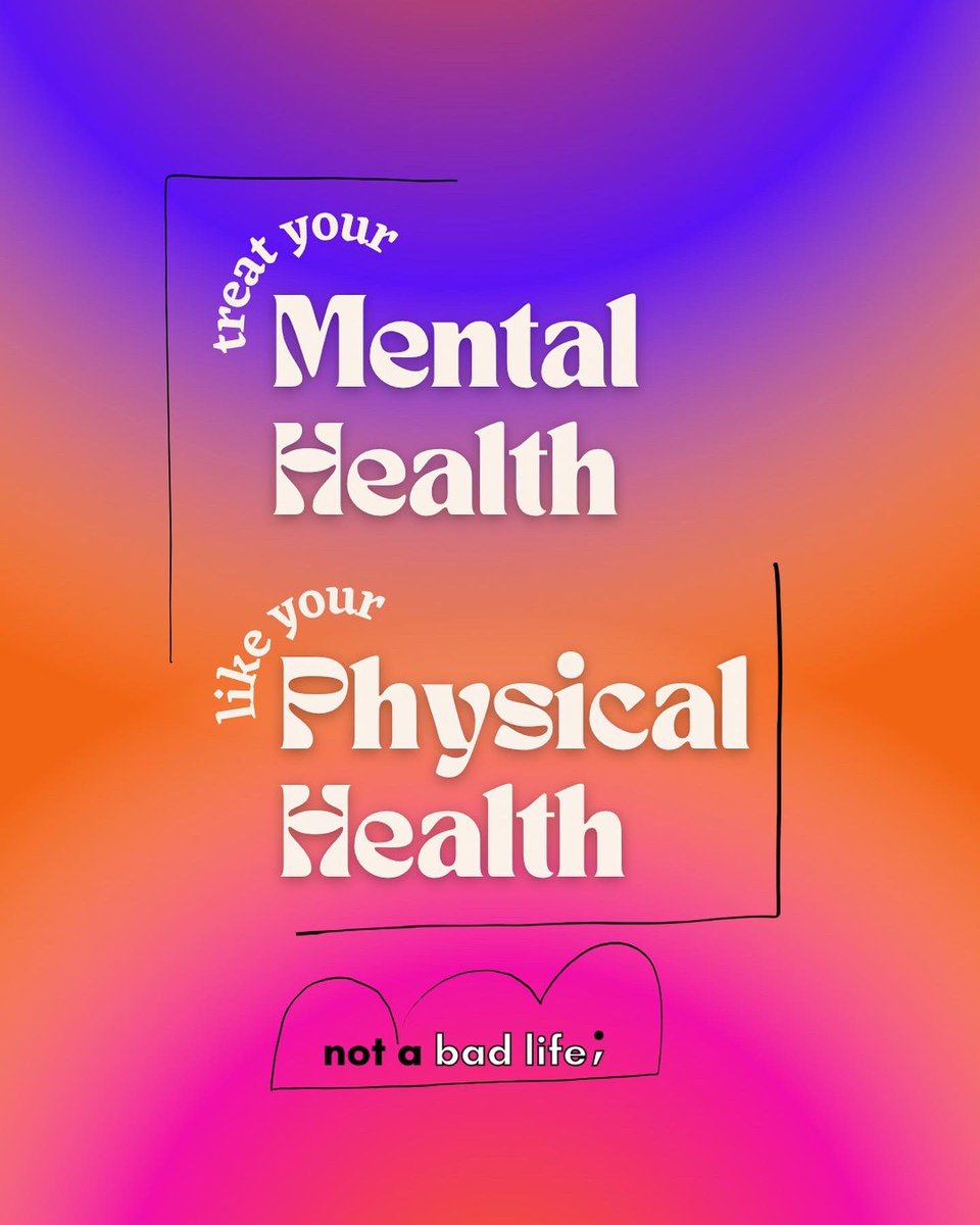 shaibuttaa's tweet photo. treat your mental health like your physical. it’s just as important.
#notabadlife https://t.co/UBOXRQjRxp