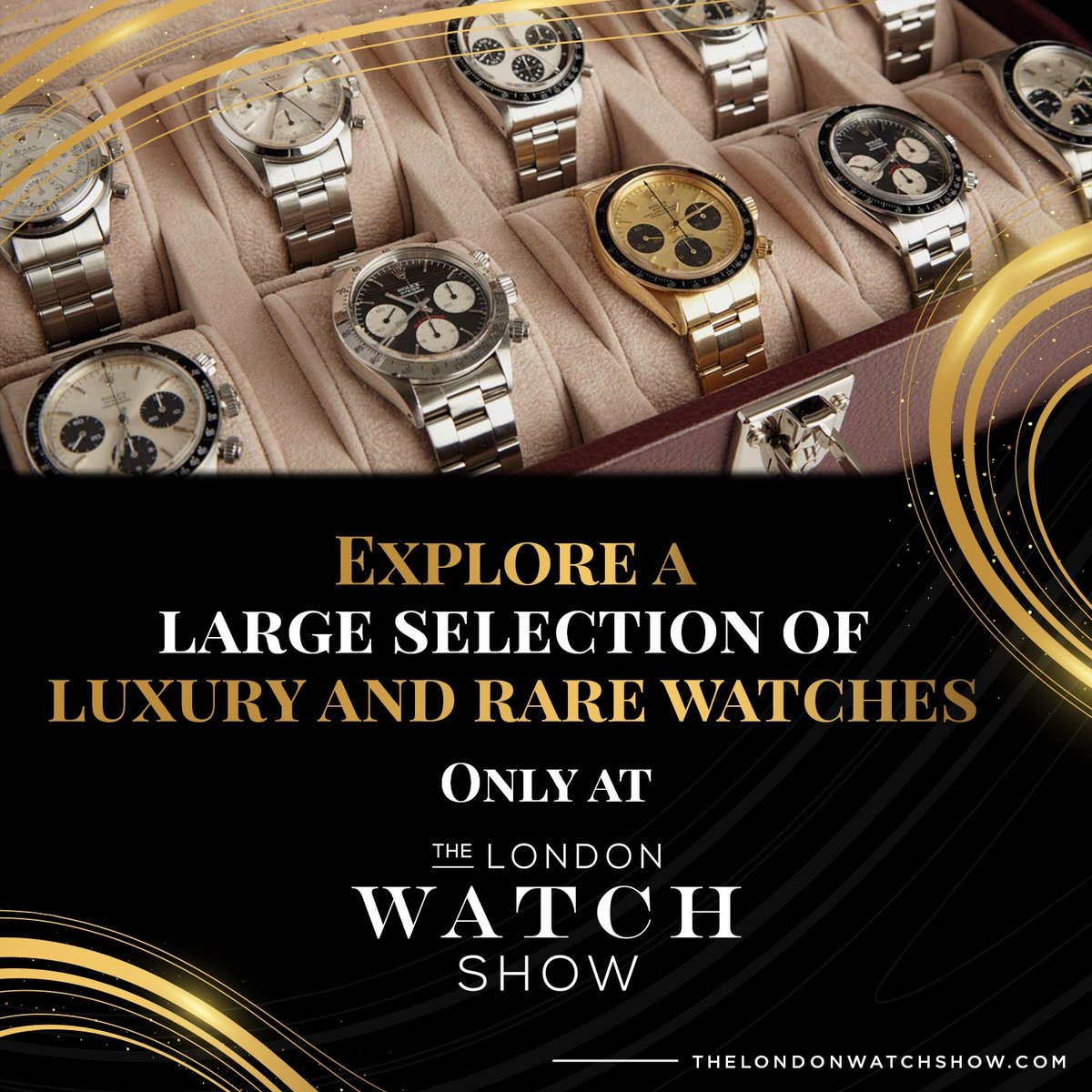 londonwatchshow's tweet photo. There is no other place with such a large selection of luxury and rare watches all in one place ⏱️
What is your favourite aspect of our show? Let us know in the comments below.
#londonwatchshow #largeselection #watches #luxurywatches #luxury #LWS22 https://t.co/PwM8HedCcK