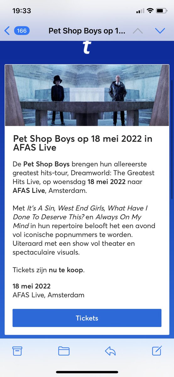 Noooooo!!! Why are the <a href="/petshopboys/">Pet Shop Boys</a> on exactly the same day in the Netherlands as <a href="/DUALIPA/">DUA LIPA</a> . Was looking forward to the boys so need to find an alternative now i fear