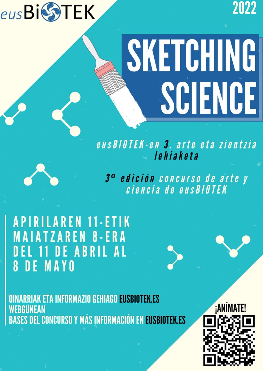 eusBIOTEK's tweet photo. ¡¡¡VUELVE #SketchingScience 🎨👩🔬🧪!!!!
Si te apasionan tanto la #ciencia como el mundo del #arte gráfico, ESTA ES TU OPORTUNIDAD.
📅Inscripción: Del 11 de abril al 8 de mayo
➕ info: próximamente en https://t.co/9LkpBgKPl3 https://t.co/x5QVD29lze
