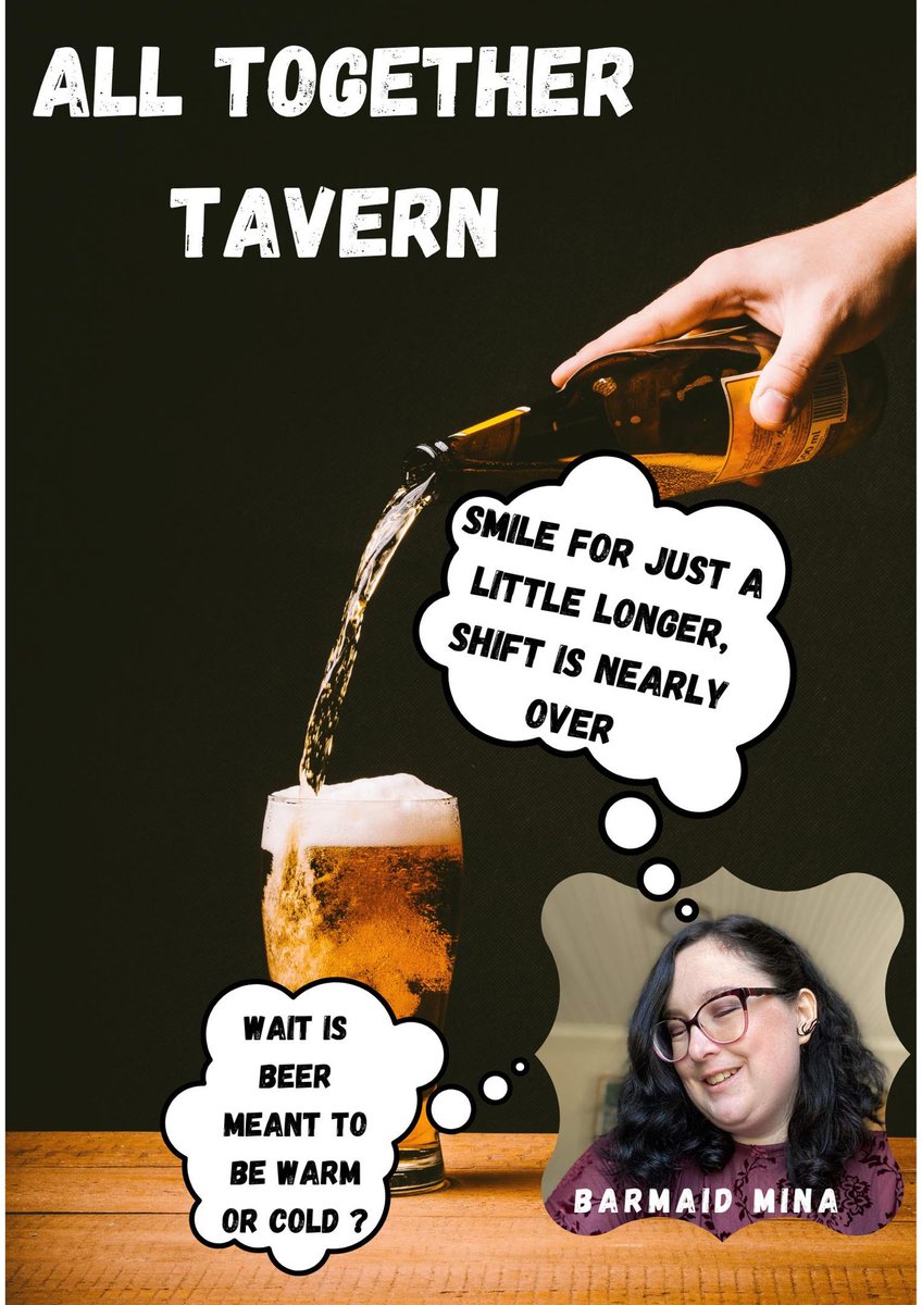 all_tavern's tweet photo. MINA played by the talented @tombstonecos  in @all_tavern  in UPPER DUCKSBOTTOM  produced by @Leomina_ltd_ .Often in trouble with landlady Margie . Pls follow and share @all_tavern  for updates . #alltogethertavern #leominaproductions  #lisaloops #mollymarie #comedy #comedyseries https://t.co/1nsXYkhQrw