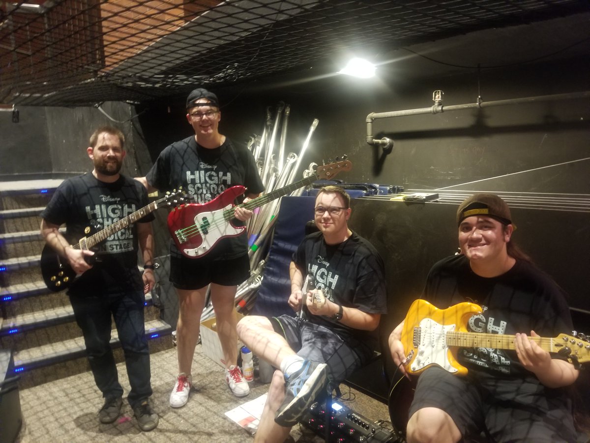 I'm so proud of these students! Max Bray, Bryant Udall, and Tye Ropati practiced for weeks to play in this year's musical. Thank you Lindsay Decoste and Matt Erickson for your hard work and for giving them the opportunity to participate in the musical! <a href="/RMHS_Theatre/">Red Mtn. Theatre</a> <a href="/RedMtn_Choir/">Red Mountain HS Choir</a>