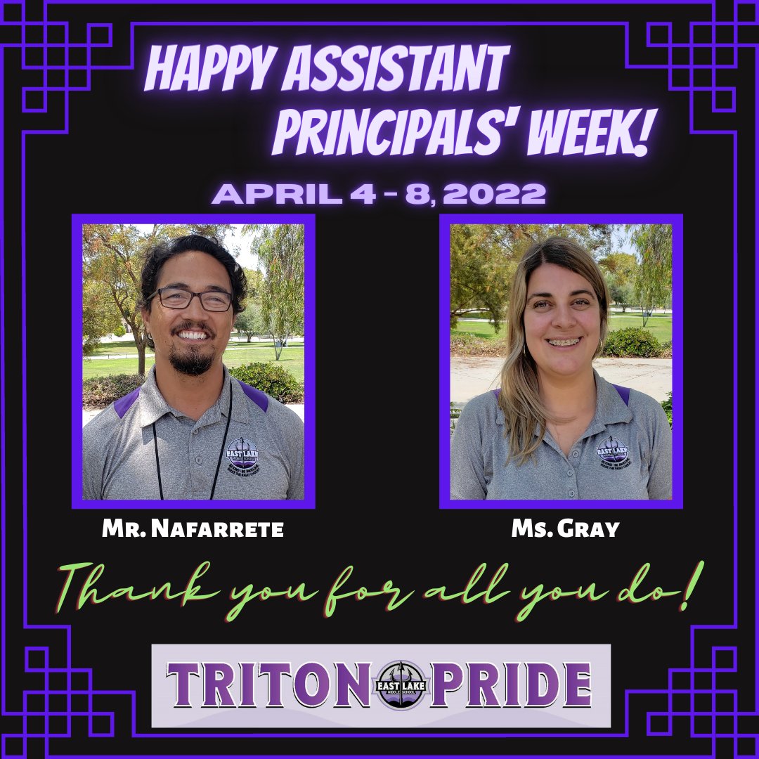 Thank you to my amazing APs for all they do. Happy Assistant Principals' Week.