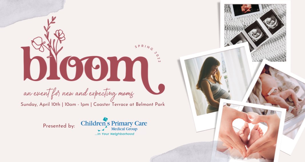 Expecting or new parent in <a href="/CityofSanDiego/">City of San Diego</a>? Join us at <a href="/belmontparksd/">Belmont Park</a> for the BLOOM expectant and new parent event this Sunday 4/10 from 10am-1pm for bumbleride giveaways, demos, yoga and more! bit.ly/33GbGmx Hosted by <a href="/sandiegomomsco/">San Diego Moms</a> #sandiegobaby