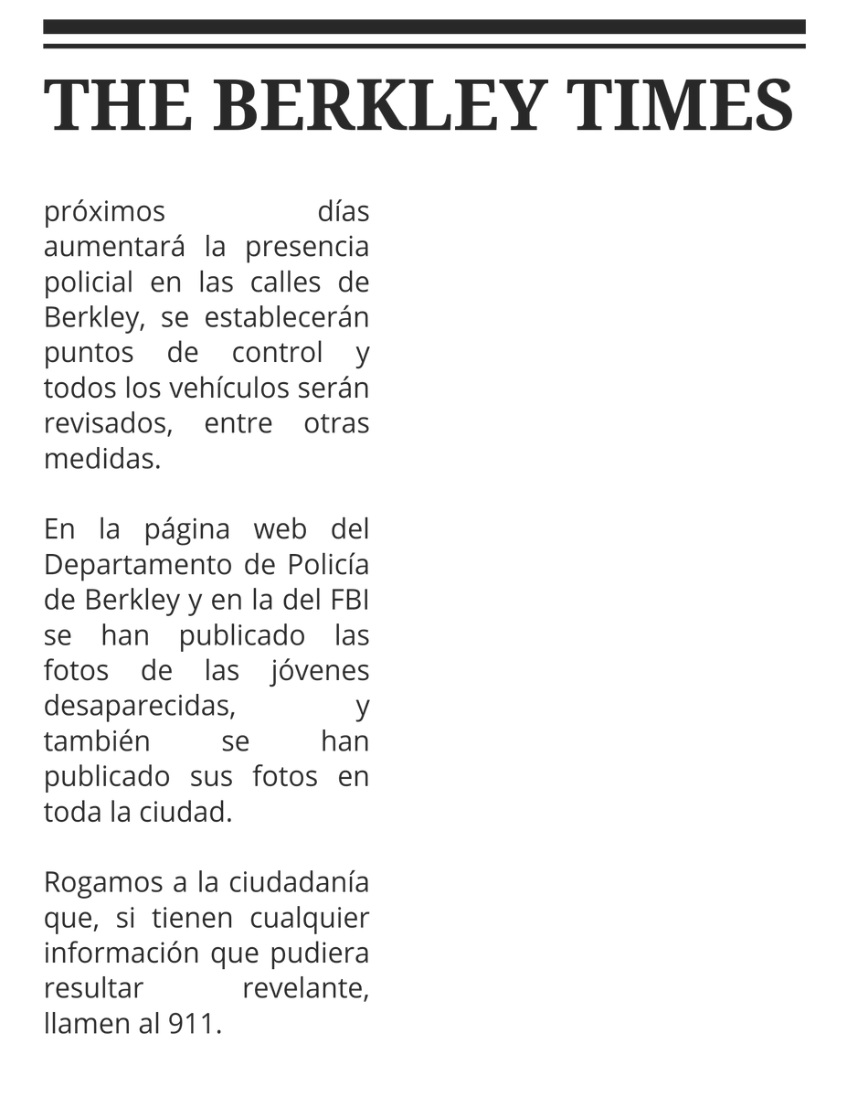 ‍ 
‍ 
「𝐓𝐇𝐄 𝐁𝐄𝐑𝐊𝐋𝐄𝐘
                 𝐓𝐈𝐌𝐄𝐒 」