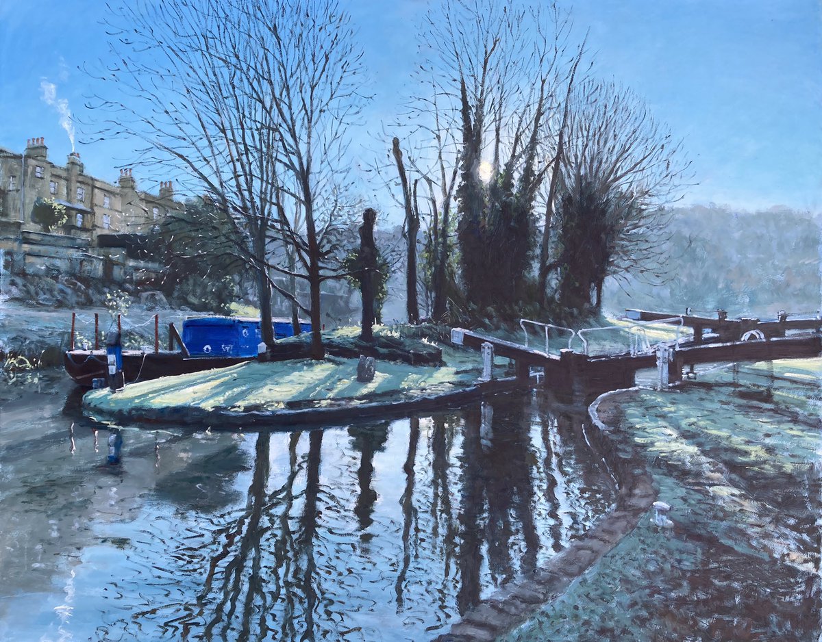 benhughesart's tweet photo. More frosty morning painting ...
#kennetandavoncanal #bathlock #bath #reflections #oilpainting #art #painting #bathartists #bathartistsstudios #bearflatartists https://t.co/h52cJkiVe0