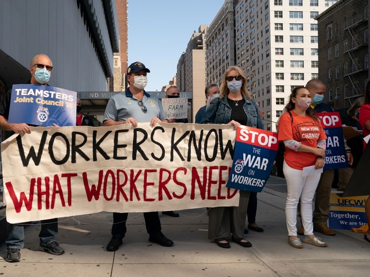 Essential workers, labor unions respond to rollback of NY Hero Worker Protection midstatecosh.org/unions-respond…