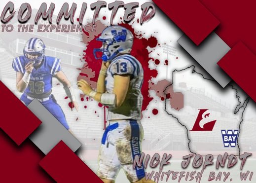 Beyond Blessed to play the game I love for 4 more years. Thank you to everyone who has believed in me, especially my coaches and Parents. I am proud to announce my commitment to <a href="/UWLEagleFB/">UW-La Crosse Football</a> @UWLCoachJanus <a href="/AndrewMcGlenn/">Andrew McGlenn</a> #BOGBO