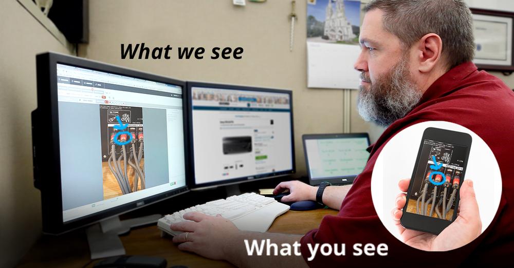 Crutchfield's tweet photo. With our SeeSupport™ app, you can share live video from your phone with our tech support team, so they can help answer your questions. If you purchased from Crutchfield and you hit a snag on your next install, give us a call at 1-800-955-9091. https://t.co/jwYoGk4LG7 https://t.co/DpEiKlXRHb