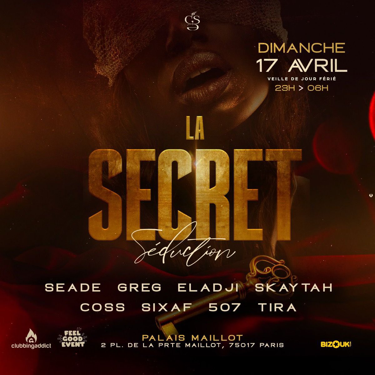 FeelgoodEvents_'s tweet photo. La SECRET 🤩

Rien que pour vous, nous avons constitué un plateau de djs inédit! 🤯

🎵 @DJSeade
🎵 @DjGregParis
🎵@Djeladji
🎵@DjSkaytah
🎵@DjCosS972
🎵@dj_sixaf 
🎵507
🎵@Dj_TiRa_ 

Rendez-vous le 17 Avril au
PALAIS MAILLOT🔥🔥🔥

https://t.co/I7XBFluFLf https://t.co/eecw9kL2h0