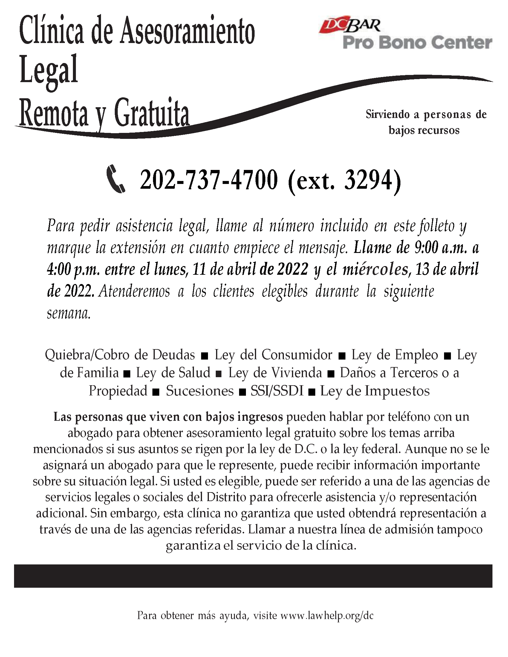 D.C. Bar Pro Bono Center on Twitter "The Pro Bono Center will open