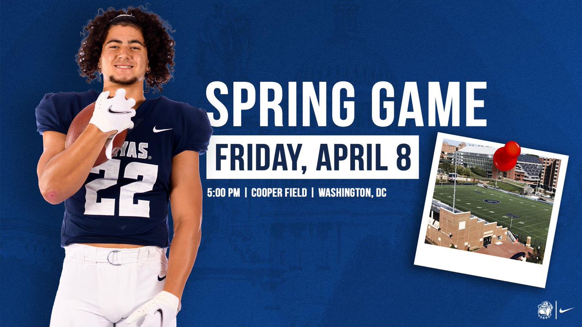 Friday Night Football - Looking forward to 👀'ing you a Cooper Field.  Will be a great event for the <a href="/HoyasFB/">Georgetown Football</a> Football Family. #magis #compete #hoyas #sisu #TTA