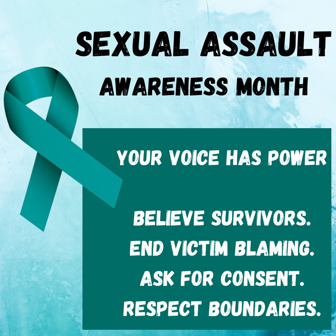center_hu's tweet photo. April is Sexual Assault Awareness Month! A month for educating yourself and others about sexual assault, how to prevent it, and how to support survivors. Everyone has a role to play in ending sexual assault, harassment, and abuse. #EmpowerHU #EndSexualViolence https://t.co/OsvJ185kqI