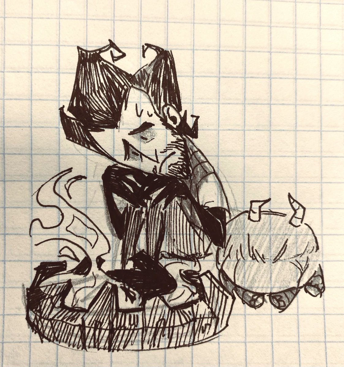 weirdojoshraton's tweet photo. А я написал новый фанфик! Бегом читать хихи. Иллюстрация от Адама очень подошла, поэтому я вставлю ее, с его разрешения.

https://t.co/D78ZKTxAWw

#dst #dontstarve #dontstarvetogether #wilson #maxwell #maxwill https://t.co/67vRc4aIQn