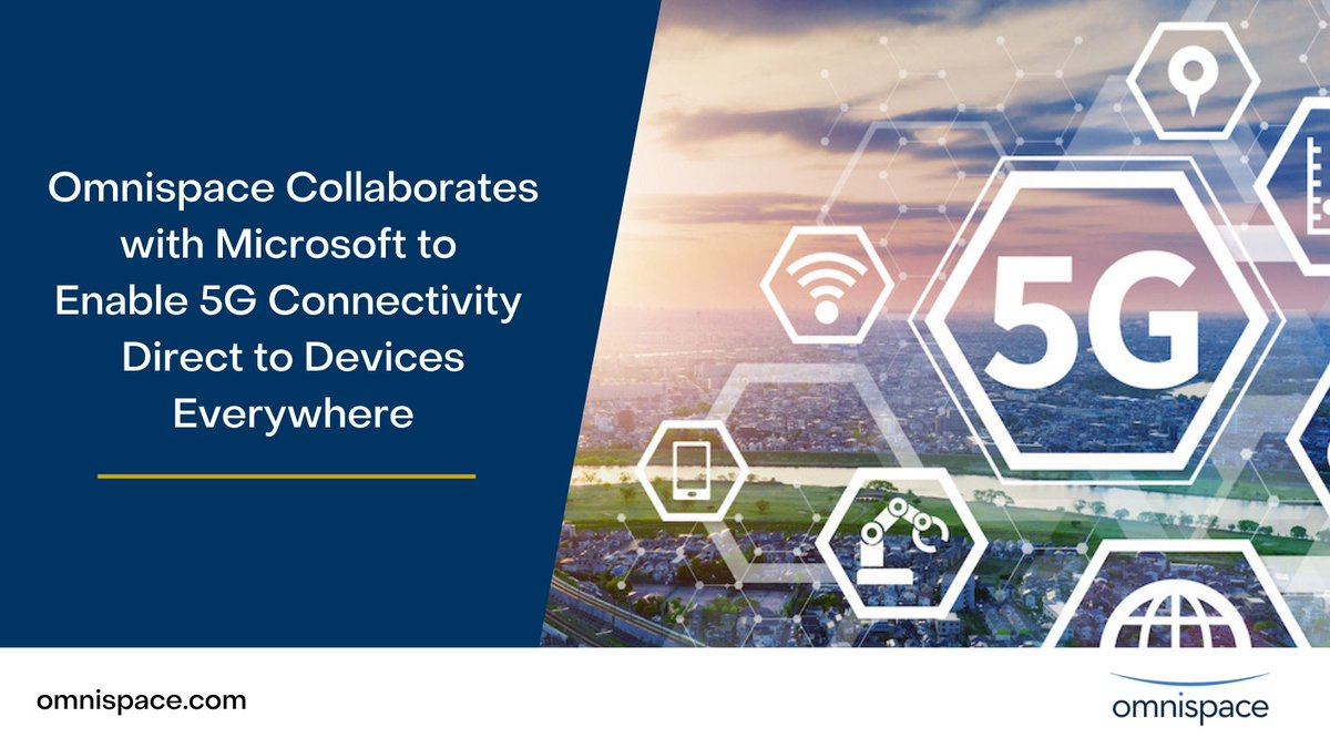 omnispace's tweet photo. 📣 We're excited to announce that we're collaborating with @Microsoft to architect a Microsoft @Azure-centric #5G hybrid network to empower consumer, enterprise, government and IoT users with ubiquitous mobile connectivity. 
Learn more: https://t.co/QORbnXm0PZ https://t.co/Hsh2YhNoks