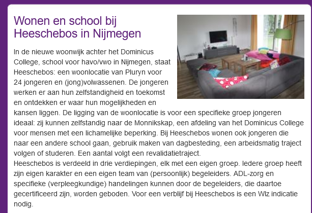 Zwaar onderbelicht aspect bij voorgenomen sluiting Dominicus College / verhuizing Monnikskap: pal naast de school heeft <a href="/Pluryn/">Pluryn</a> een woongroep voor leerlingen <a href="/afdelingM/">JP</a> . Dat wordt weer #leerlingenvervoer met busjes, dus risico op uitval door te veel prikkels of vermoeidheid :(