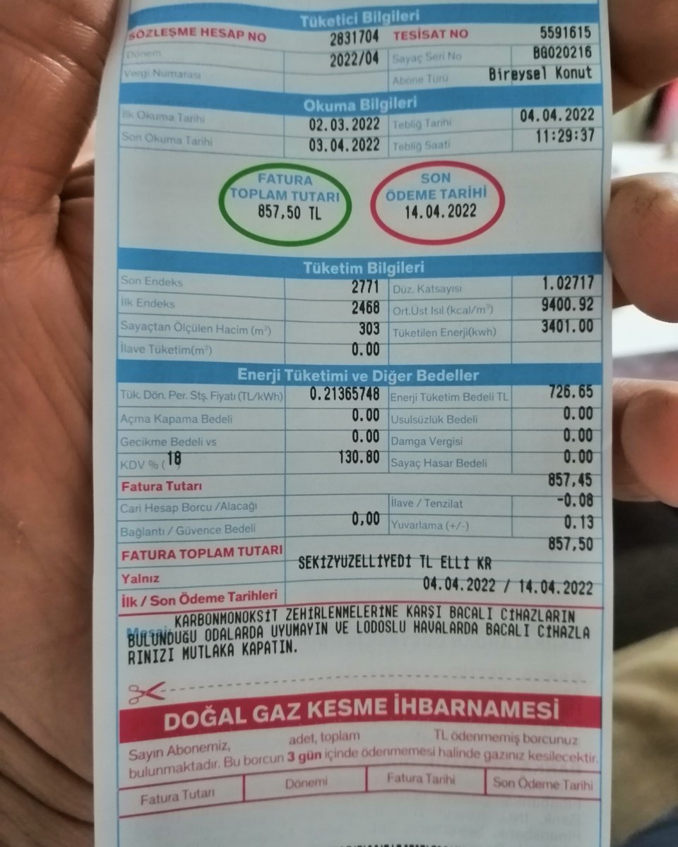 deep_wave_'s tweet photo. @FOXhaber Alın size enflasyon 1 Nisan dan geçerli olan bireysel konut zammını geriye dönük olarak zamlı tarifeden faturaya hukuksuz bir şekilde fatura ediyorlar. Hırsızlar.. https://t.co/hA0JzmNuRS