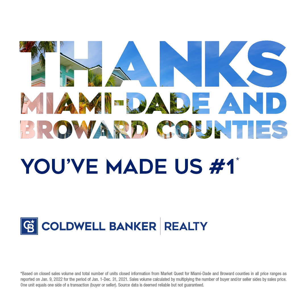 YolyBotkin's tweet photo. The proof is in the numbers! Thank you for making Coldwell Banker Realty the market leader in Miami-Dade &amp; Broward Counties. 
Buy or sell your home with a real estate leader, reach out to your Coldwell Banker agent or visit https://t.co/orbZPNQhRS today. https://t.co/lWsEc47vs5
