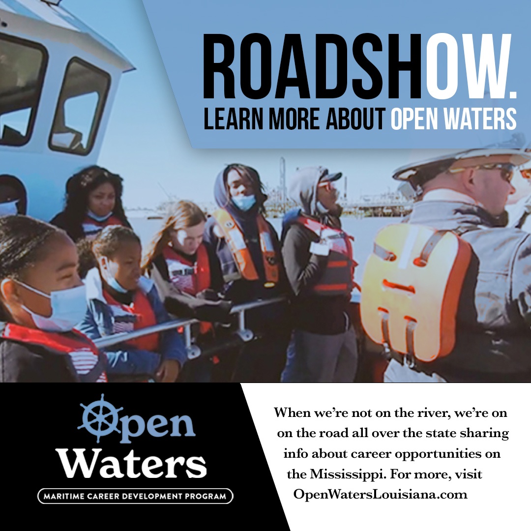 OpenWatersLA's tweet photo. Join the @openwatersla river pilots tomorrow at UL System Day at the Capitol as we continue to spread the word about the amazing opportunities in LA's maritime industry. If you want to be a stop on the @openwatersla roadshow, then don't be shy info@openwaterslouisiana.com https://t.co/RwzCNBmaEd