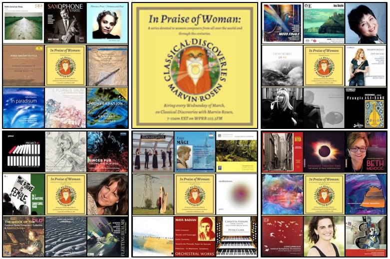 Some stats for Classical Discoveries-5-Part 19th Annual "In Praise of Woman": 
15 hours 
102 works by 98 #WomenComposers, 41 Countries
@EvedeCastro <a href="/AnneLovettMusic/">ANNE LOVETT</a> <a href="/ClarkeRhona/">Rhona Clarke</a> <a href="/canatdechizy/">Canat de Chizy Edith</a> <a href="/dekenessey/">Stefania de Kenessey</a> @MaestraKimD <a href="/vivian_fung/">Vivian Fung</a> <a href="/AdinaIzarra/">AdinaIzarra</a> @emily_doolittle
<a href="/SusannaMagical/">SUSANNA</a>