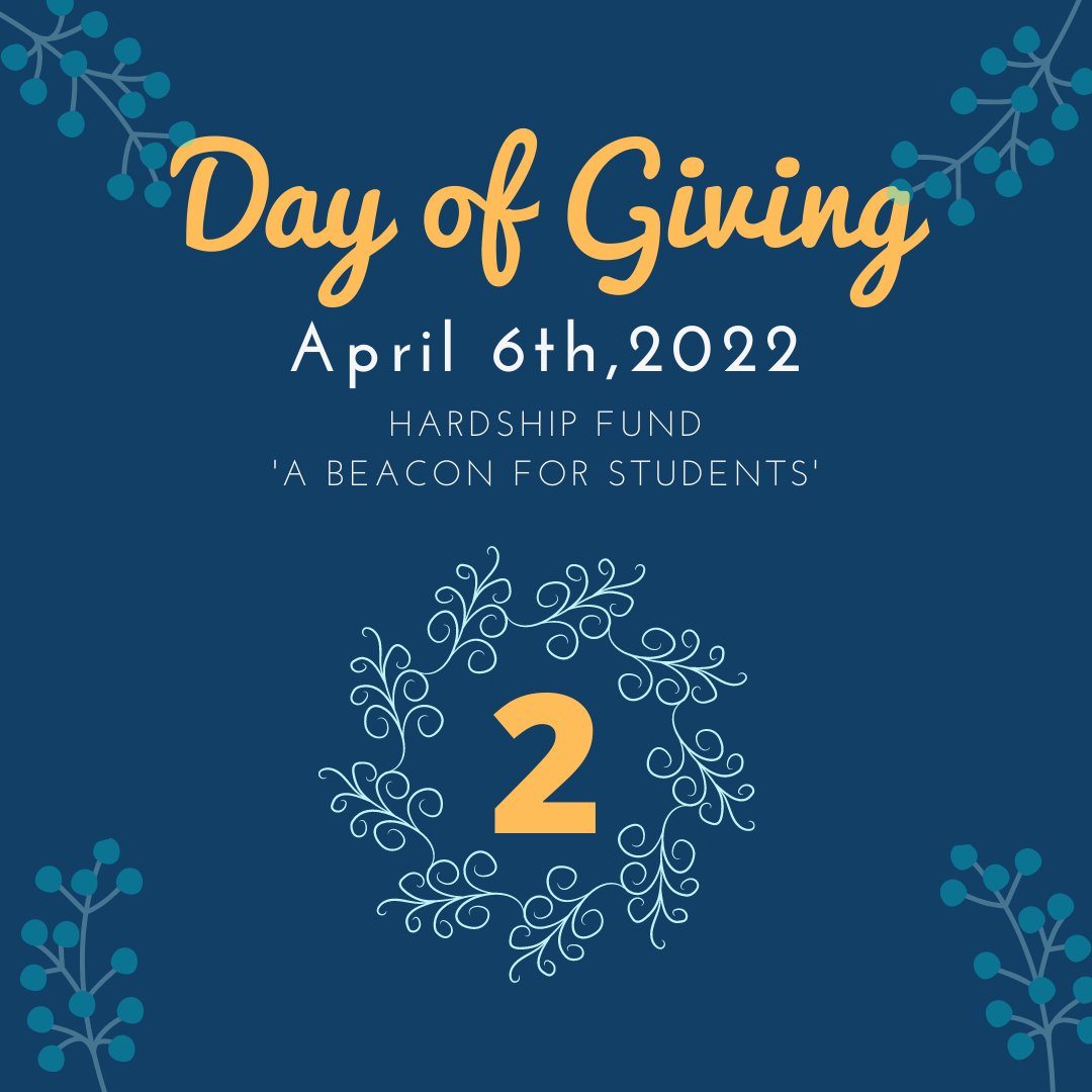 valpoomp's tweet photo. We are two days away from the Day of Giving! We need your help to spread the word about The Hardship fund. The more money we raise, the more students we can help! #DayOfGving #ProudToBeValpo https://t.co/8OVrIv4HTf