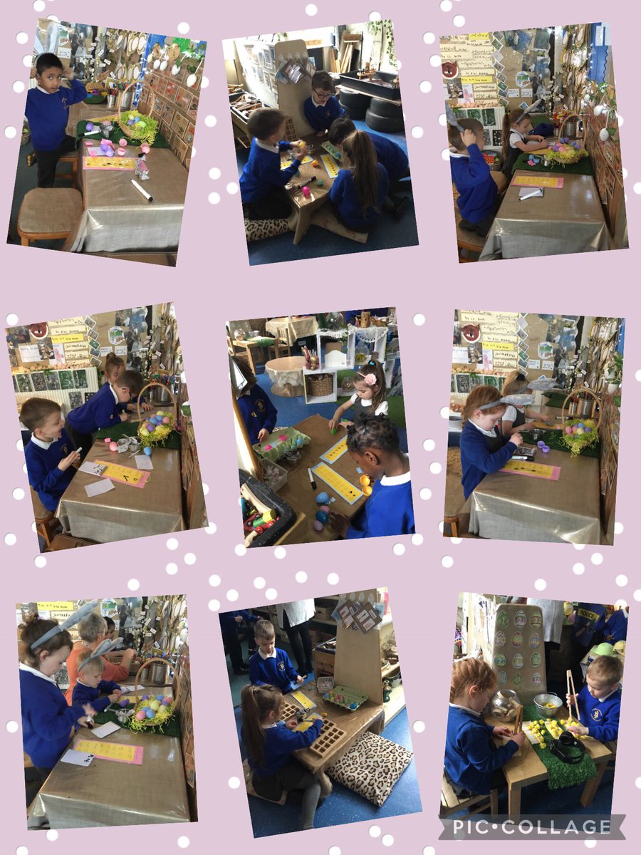stjosephskly's tweet photo. #ElderClass working their socks off today completing the Easter learning challenges around the classroom. We had an ‘eggcellent’ time practising our phonics and subitising skills. #PhonicsFun #EyfsRocks #MiniMathmaticians https://t.co/4Kbrmq5LsK
