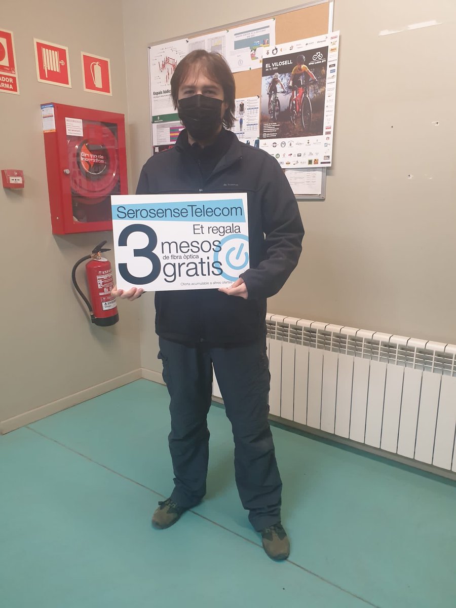 montmaneu494's tweet photo. .
I els afortunats dels 3 cupons de 3 mesos gratuïts de fibra òptica de @serosensetelecom van ser:

- David del Mano / David Gros
- Alejandro Lafuente
- Ivan Renales

Enhorabona!!! https://t.co/cwoYHtGJ1V