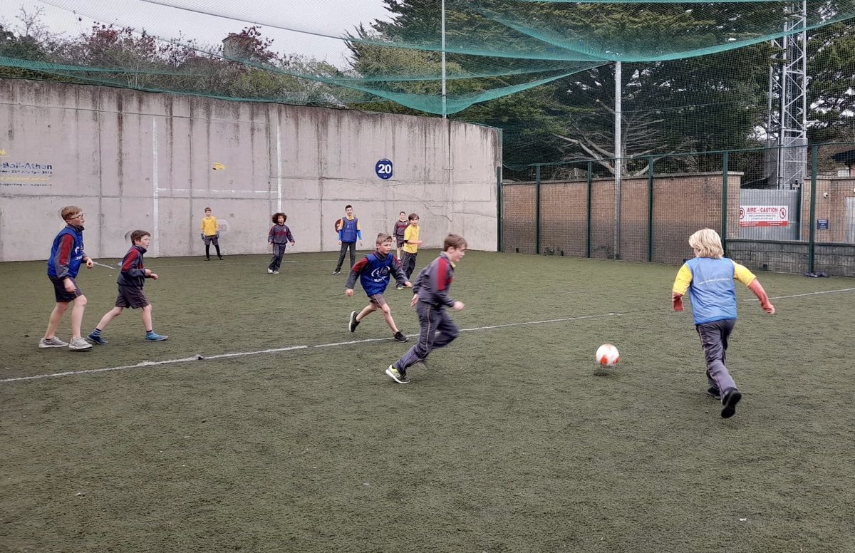 Action from the quarter finals of the Scoil Assaim/FAI 5 a side competition <a href="/ActiveFlag/">Active School Flag</a>