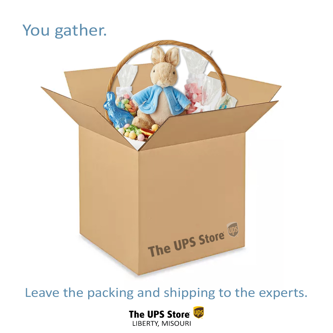 UPSLibertyMO's tweet image. You gather. Let the experts handle the packing and shipping. 
#Easter2022 #shipping #packandship