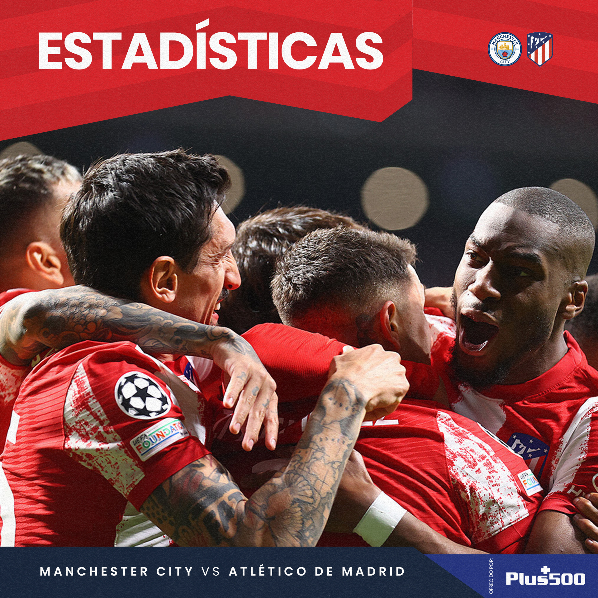 Atletico Madrid'in Takım Halinde Gol Sevinci