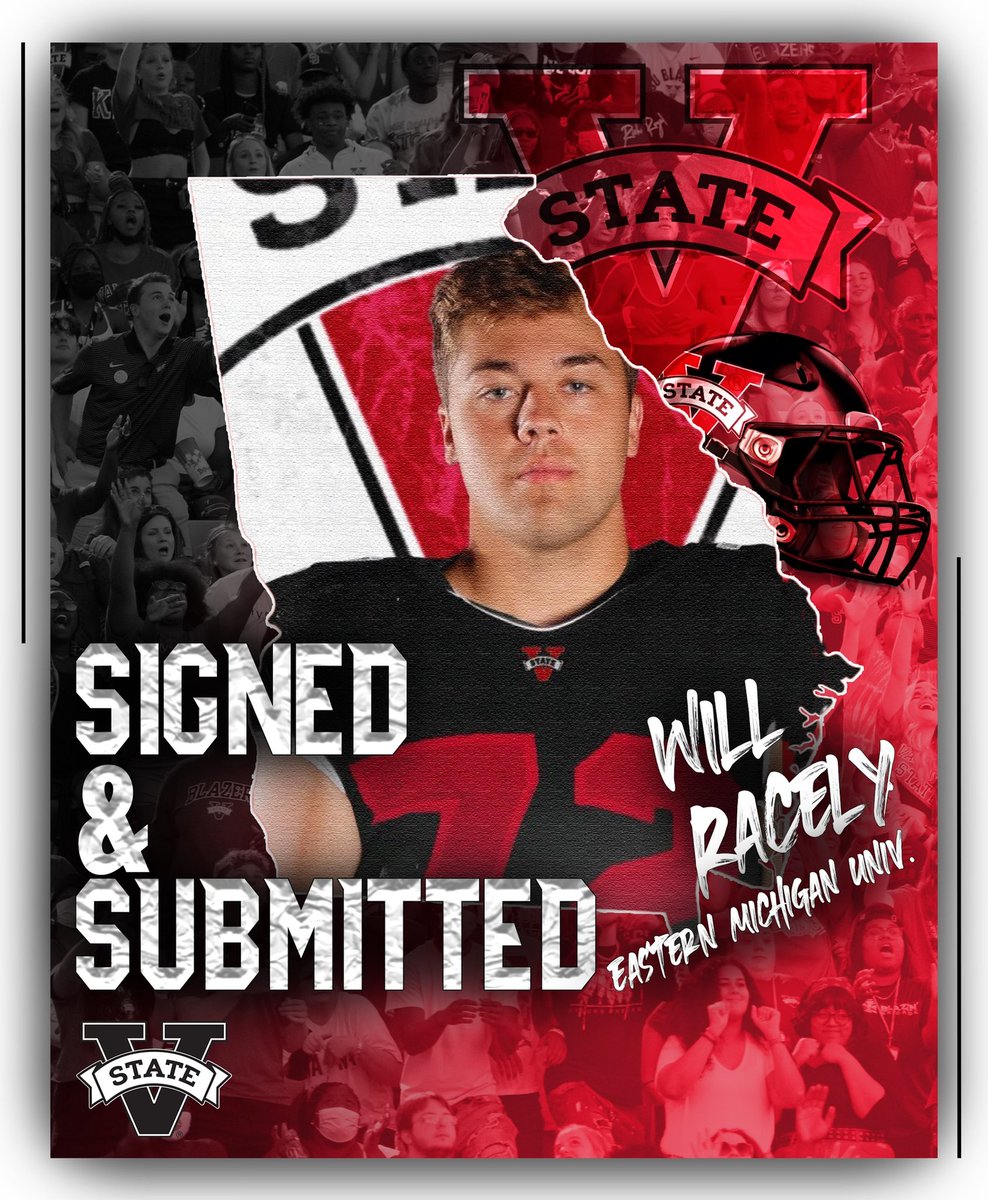 VState_Football's tweet photo. Let’s Welcome @wracely to Blazer Nation ‼️                                

🔴D iscipline 
⚫️O bedience                                                                      ⚪️G rit                                                           #KTF #SUBMITTED https://t.co/XWXbLT51g4