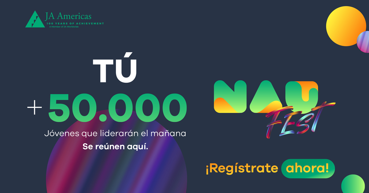 💥 SÉ PARTE DEL EVENTO MÁS GRANDE DE NUESTRA HISTORIA💥

#NAUFest conectará a más de 50.000 jóvenes con su futuro y el futuro del trabajo. 

👉 Junio del 2022.
👉 100% virtual.

¡No te lo puedes perder!

🔛 Regístrate ahora: naufest.org 🔛