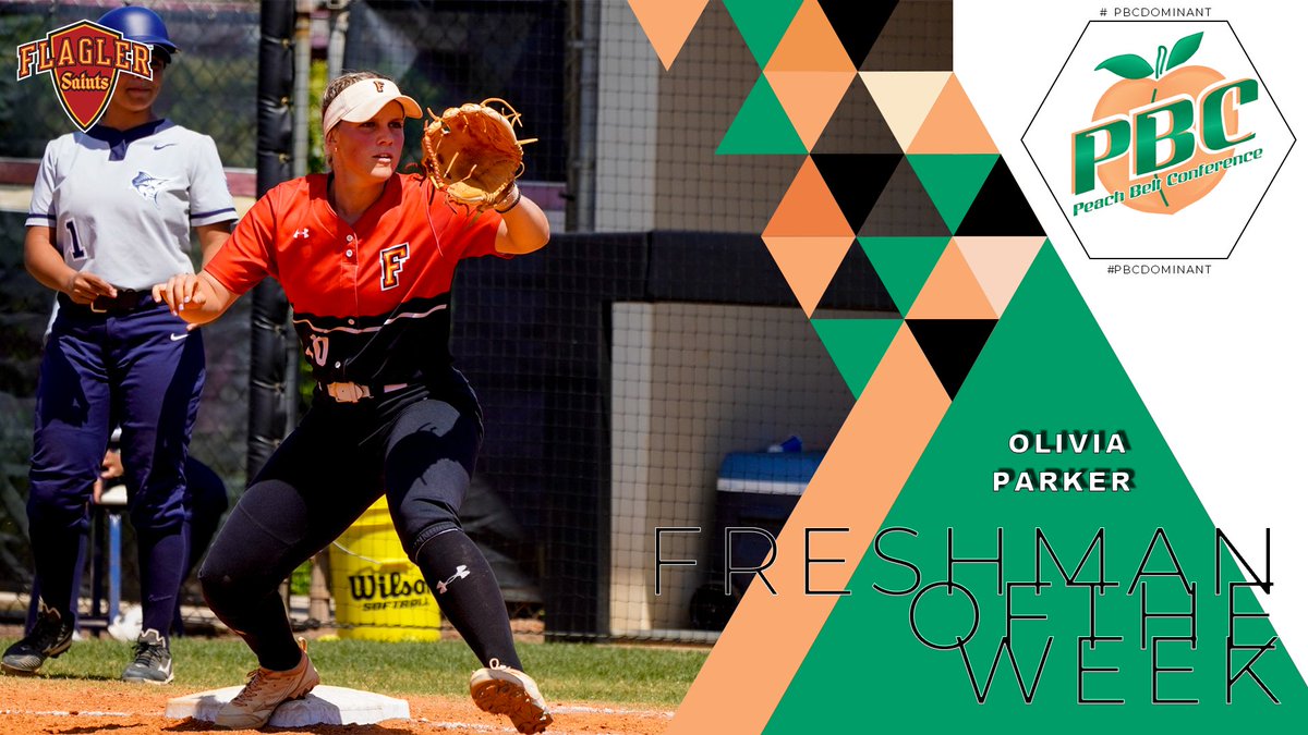 PeachBelt's tweet photo. The PBC Softball Freshman of the Week is  Olivia Parker of @FlaglerSports!  https://t.co/PXp8mZb7Fs  #PBCDOMINANT https://t.co/Mn4VBXxcJt