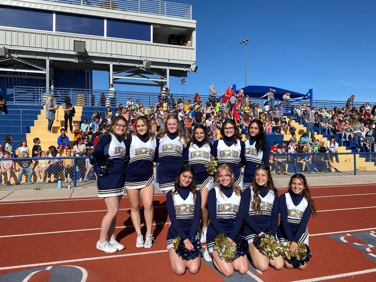 boulder_hs's tweet photo. BCHS Cheer at the King Pep Rally!  #bchs41 #bchscheer https://t.co/4dES8es06A