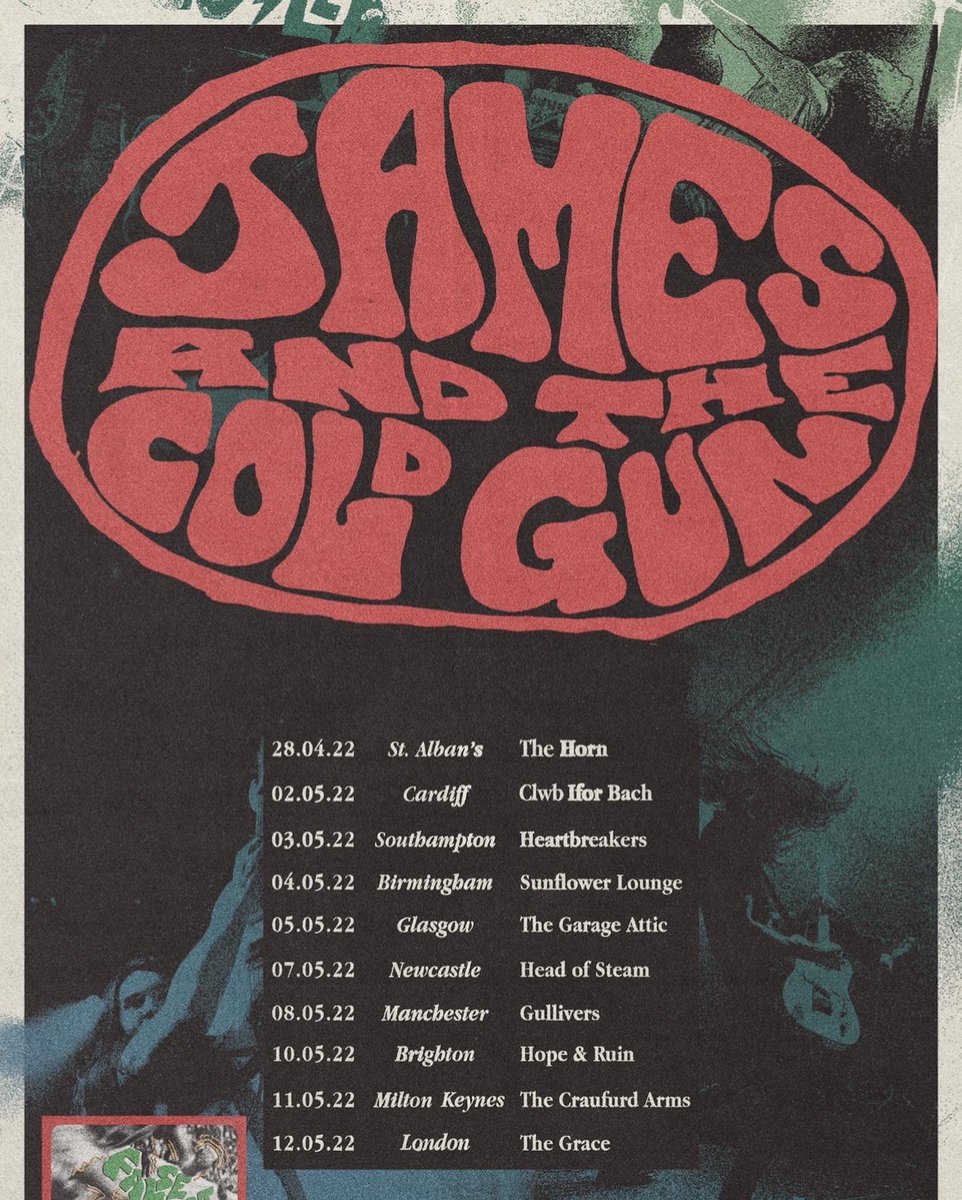 james_biss's tweet photo. Our time with @therapyofficial has come to an end HOWEVER..

We’re back out in May for the debut Cold Gun headline tour 😎 Come down and celebrate the release of our EP ‘False Start’ out April 29th

Tickets: https://t.co/LpELVGzz17

Photos: @georgegirvan https://t.co/orcIy1f2uK