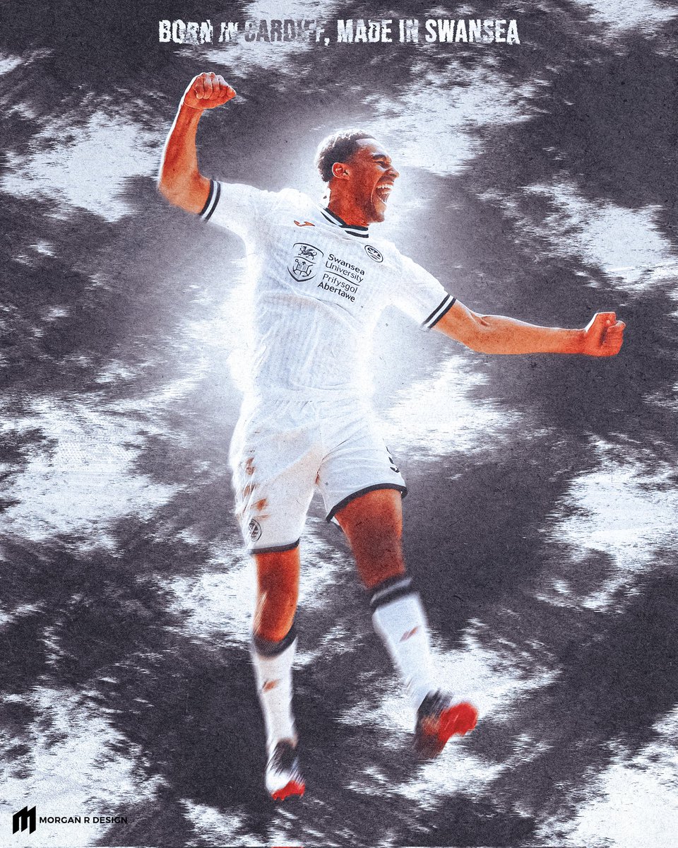 morganrdesign's tweet photo. Born in Cardiff, Made in Swansea : Ben Cabango 🏴⚪⚫ @SwansOfficial
#swans #SwanseaCity #swderby #southwalesderby #cabango #wales #championship #efl #bencabango #smsports https://t.co/yScExAxDgE