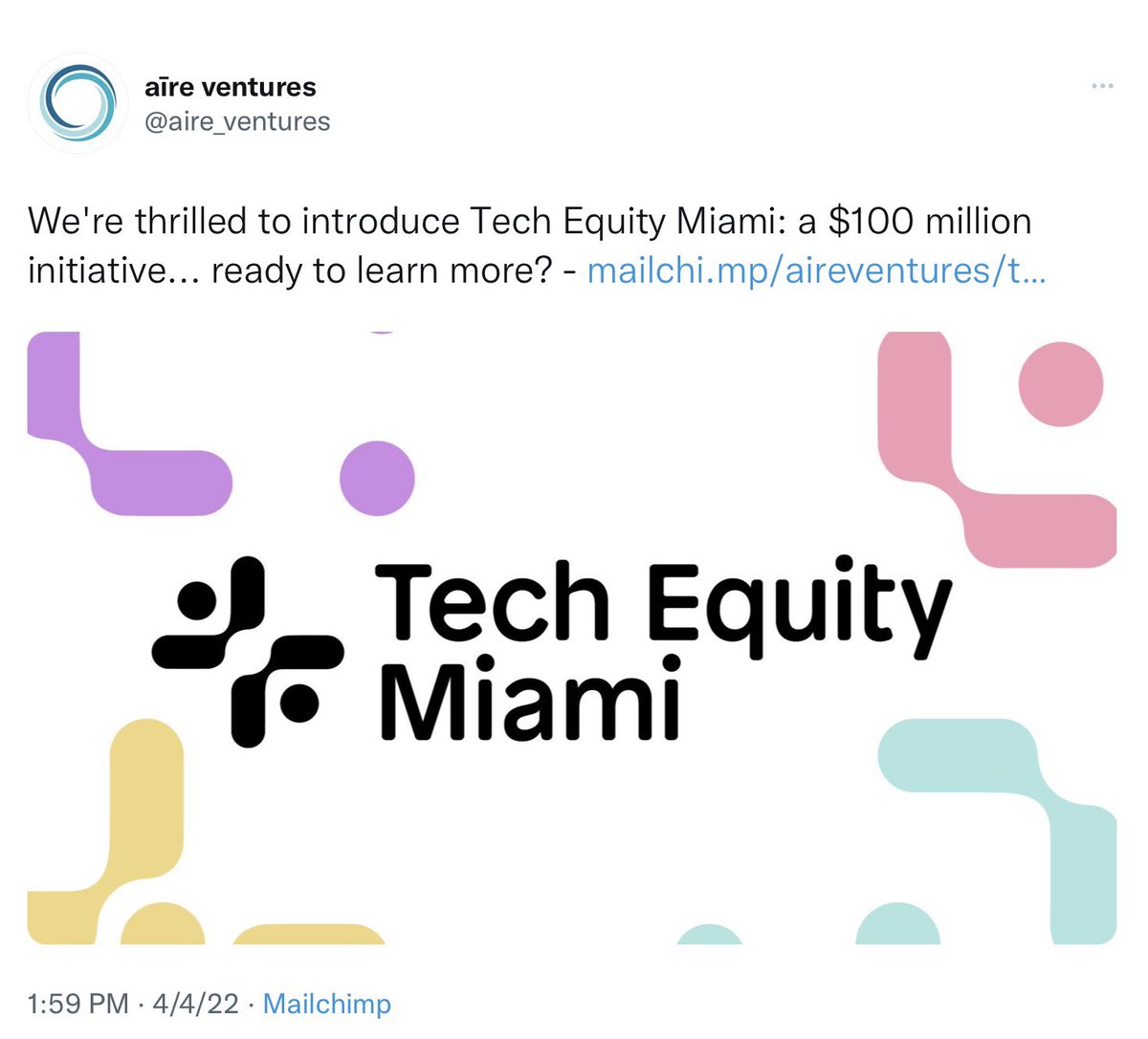 Hajj Flemings | HajjFlemings.eth (@hajjflemings) on Twitter photo .<a href="/RebrandCities/">Rebrand Cities</a> is excited to be apart of the @TechEquityMiami - $100M initiative. Congrats to the @aire_ventures and <a href="/LABuchananESQ/">Leigh-Ann Buchanan</a> for building this amazing initiative. mailchi.mp/aireventures/t… .<a href="/RebrandCities/">Rebrand Cities</a> is excited to be apart of the @TechEquityMiami - $100M initiative. Congrats to the @aire_ventures and <a href="/LABuchananESQ/">Leigh-Ann Buchanan</a> for building this amazing initiative. mailchi.mp/aireventures/t…